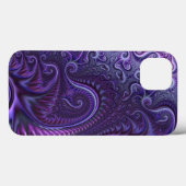 抽象芸術カラフル薄紫とバイオレット緩和曲線パターン Case-Mate iPhoneケース (裏面 (横))