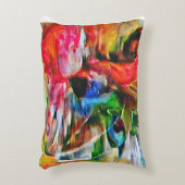 抽象芸術カラフル表現主義キャットアートプリント» アクセントクッション (正面(垂直))
