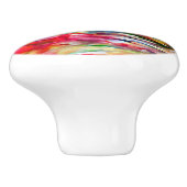 抽象芸術カラフル表現主義キャットアートプリント» セラミックノブ (側面)