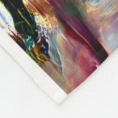 抽象芸術カラフル表現主義キャットアートプリント» フリースブランケット (角)