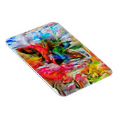 抽象芸術カラフル表現主義キャットアートプリント» マグネット (右側)