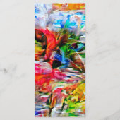 抽象芸術カラフル表現主義キャットアートプリント» メニュー (裏面)