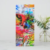 抽象芸術カラフル表現主義キャットアートプリント» メニュー (スタンド正面)