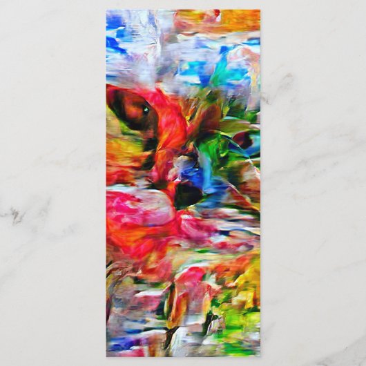 抽象芸術カラフル表現主義キャットアートプリント» メニュー (正面)