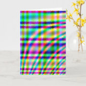 抽象芸術カラフル誕生日 カード (黄色い花)