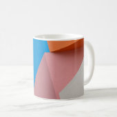抽象芸術カラフル都市壁 コーヒーマグカップ (正面右)