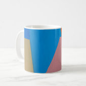 抽象芸術カラフル都市壁 コーヒーマグカップ (正面左)