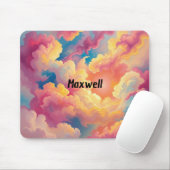 抽象芸術カラフル雲マウスパッド マウスパッド (マウス)