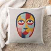 抽象芸術カラフル顔枕 クッション (ブランケット)