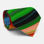 抽象芸術カラフル顔 – 渦巻きタイ ネクタイ (ロール)