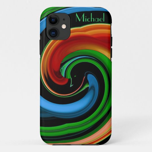 抽象芸術カラフル顔iPhone 5ケース Case-Mate iPhoneケース (裏面)