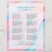 抽象芸術カラフル類の似たバックグラウンド チラシ (正面)