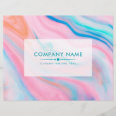 抽象芸術カラフル類の似たバックグラウンド チラシ (裏面)