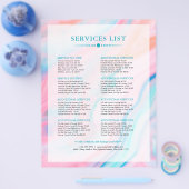 抽象芸術カラフル類の似たバックグラウンド チラシ (シングル)