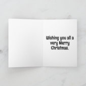 抽象芸術カラフル飾りクリスマスツリー シーズンカード (内部)