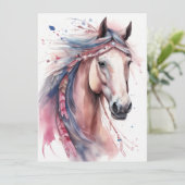 抽象芸術カラフル馬 カード (スタンド正面)