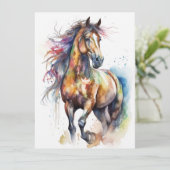 抽象芸術カラフル馬 カード (スタンド正面)
