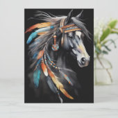 抽象芸術カラフル馬 カード (スタンド正面)
