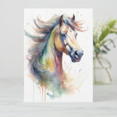 抽象芸術カラフル馬 カード (スタンド正面)