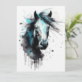 抽象芸術カラフル馬 カード (スタンド正面)