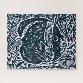 抽象芸術カラフル魚 |チャレンジ懸命ジグソーP ジグソーパズル