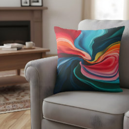 抽象芸術カラフル鮮やか クッション