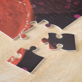 抽象芸術カラフル鳥類パターン ジグソーパズル (側面)