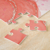 抽象芸術カラフル鳥類パターン ジグソーパズル (側面)