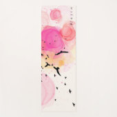 抽象芸術カラフル鳥類パターン ヨガマット (正面)