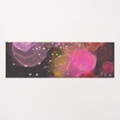 抽象芸術カラフル鳥類パターン ヨガマット (正面(横))