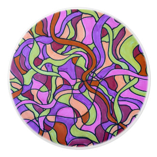 抽象芸術カラフル80のインスパイアノブス セラミックノブ