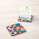 抽象芸術カラフル（ばちゃばちゃ）跳ねる コースター (右側)