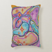抽象芸術カラフル アクセントクッション (正面(垂直))