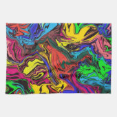 抽象芸術カラフル/プッシュ/ キッチンタオル (横)