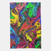 抽象芸術カラフル/プッシュ/ キッチンタオル (縦)
