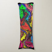 抽象芸術カラフル/プッシュ/ ボディピロー (正面縦)