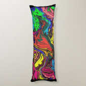 抽象芸術カラフル/プッシュ/ ボディピロー (裏面 (縦))