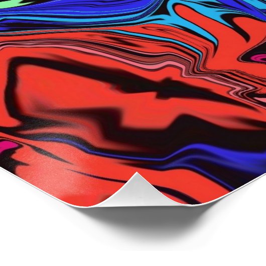 抽象芸術カラフル/プッシュ/ ポスター (コーナー)