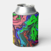 抽象芸術カラフル/プッシュ/ 缶クーラー (缶正面)