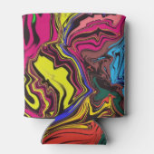 抽象芸術カラフル/プッシュ/ 缶クーラー (裏面)