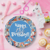 抽象芸術カラフル ペーパープレート (パーティー)