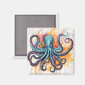 抽象芸術カラフル マグネット (正面/裏面)