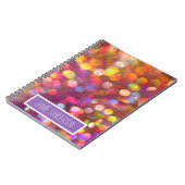 抽象芸術カラフル《写真》ぼけ味名の追加 ノートブック (左側)