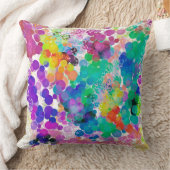 抽象芸術カラフル《写真》ぼけ味2デザイン両面ギフト クッション (ブランケット)