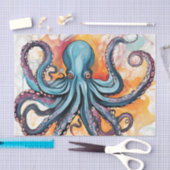 抽象芸術カラフル 薄葉紙 (クラフト)