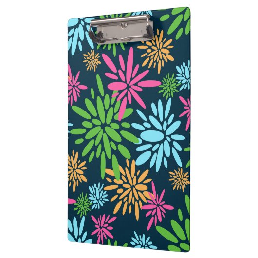 抽象芸術カラフルFireworksの花のクリップボード クリップボード (左)