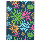 抽象芸術カラフルFireworksの花のクリップボード クリップボード (裏面)