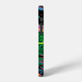 抽象芸術カラーのグラフィティスタイル品質v iPhoneケース (左側面)