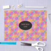 抽象芸術カラーのビジネス企業パッケージ 薄葉紙 (クラフト)