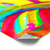 抽象芸術カラーのブラストパターン ポスター (角)